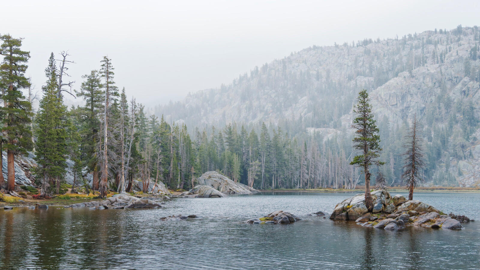 Wood's Lake at Carson Pass before sunrise October 2025