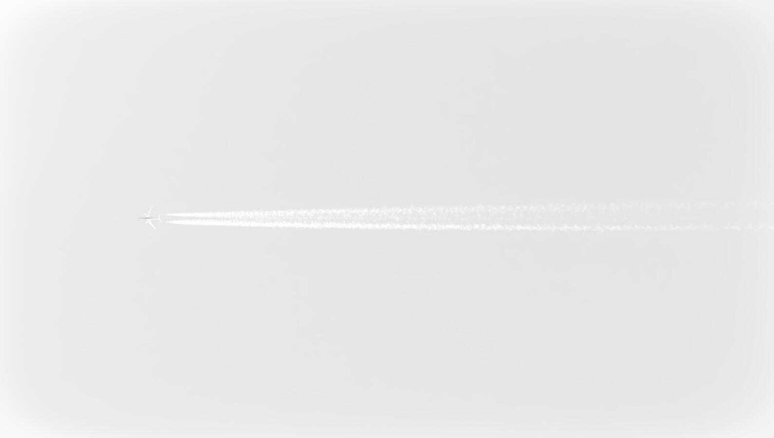 Plane over Meridian 10_12_25 BW HighKey